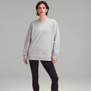 Lululemon Perfectly Oversized Crew Size 8-Heathered Core Ultra Light Grey